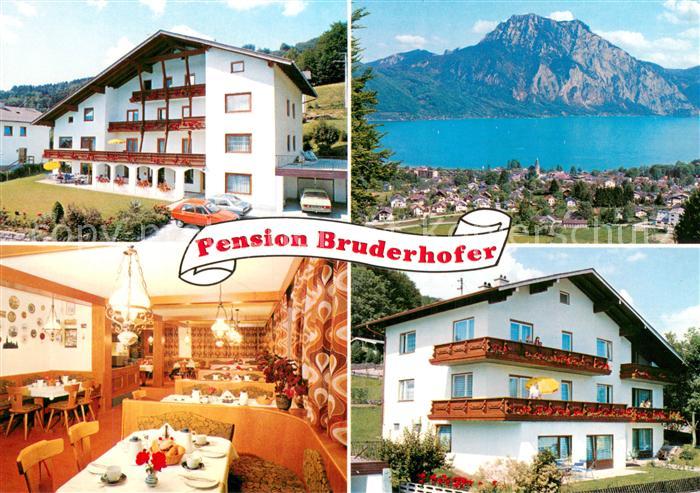 Altmuenster Salzkammergut Pension Bruderhofer Gaststube Panorama