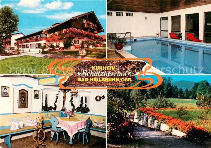 Bad Heilbrunn Kurheim Schutzherrhof Hallenbad Stube Park