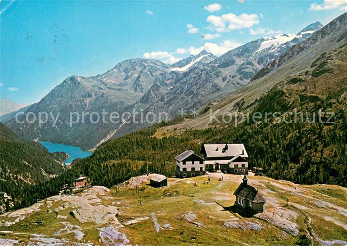 Zufallhuette Martelltal Fliegeraufnahme