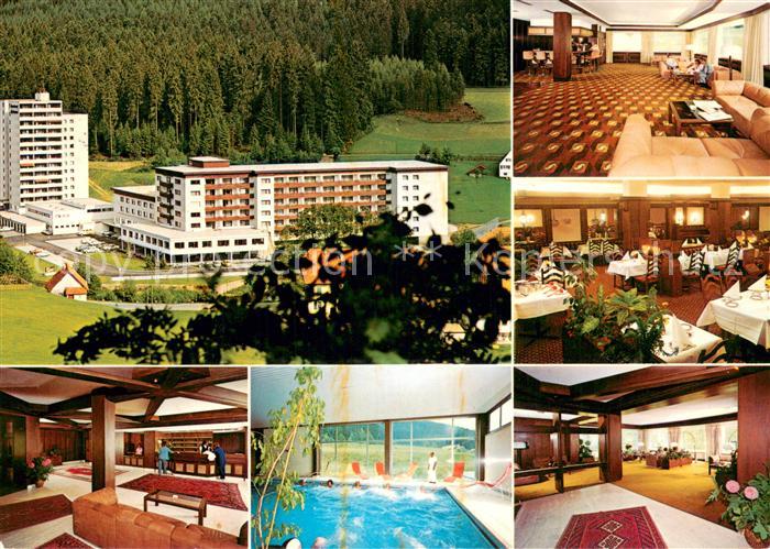 Obertal Baiersbronn Schwarzwald Sanatorium Obertal Gastraeume Rezeption Hallenba