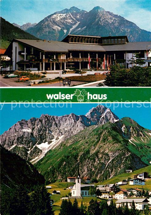 Hirschegg Kleinwalsertal Vorarlberg Walserhaus Postamt Schischule Restaurant