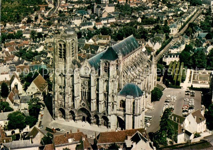 Bourges 18 Vue aerienne Cathedrale Saint Etienne