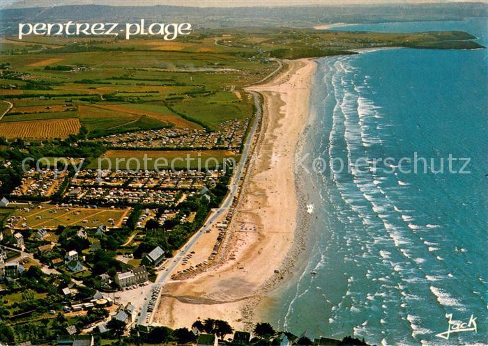 Pentrez Saint-Nic La lieue de greve et les campings Vue aerienne