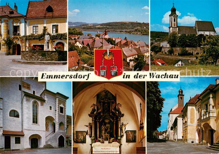 Emmersdorf Wachau Ortsmotiv Donaubruecke Pfarrkirche Magdalenenkapelle Kapellenr