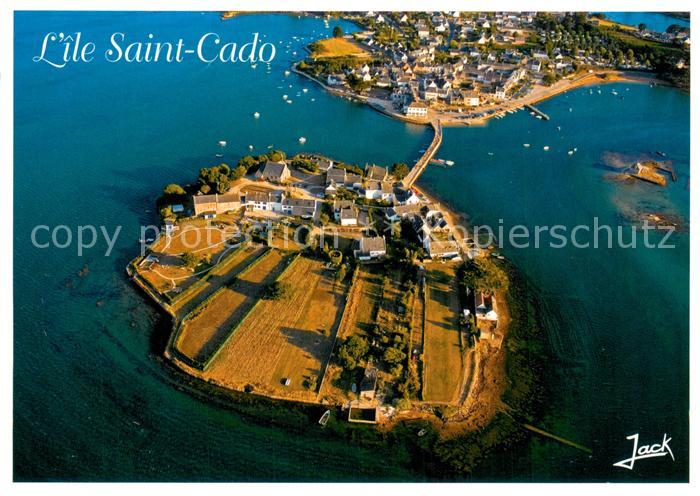 Belz L’ilot Saint Cado Vue aerienne