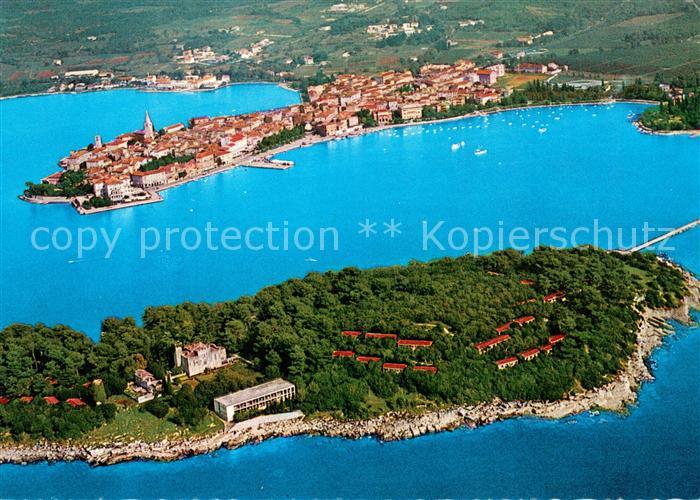 Porec otok Sv Nikola Fliegeraufnahme