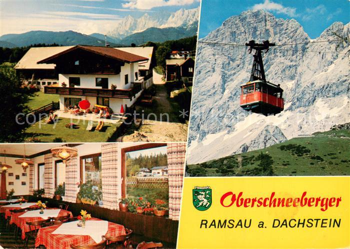 Ramsau Dachstein Steiermark Pension Oberschneeberger Gaststube Seilbahn
