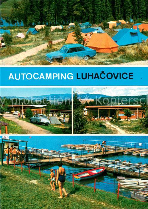 Luhacovice CZ Autocamping Interhotelu Alexandria Zeltplatz Bootssteg Details