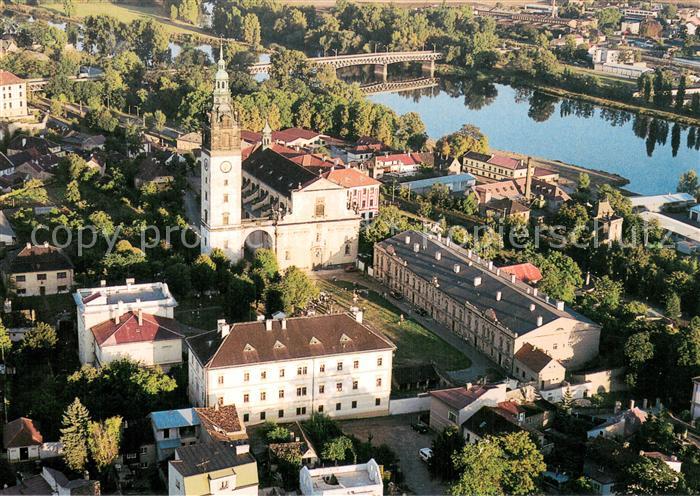 Litomerice Leitmeritz Nordboehmen Dom Fliegeraufnahme