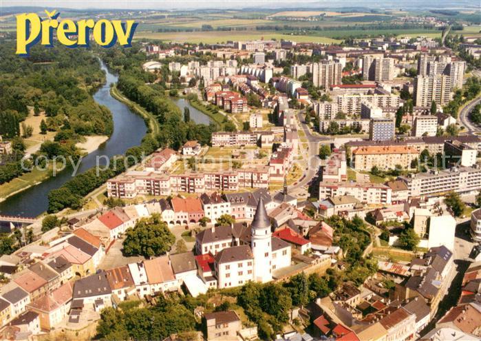 Prerov Czechia Pohled od zapadu Fliegeraufnahme