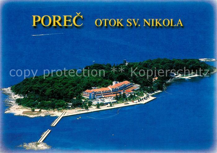 Porec Otok sv Nikola Fliegeraufnahme