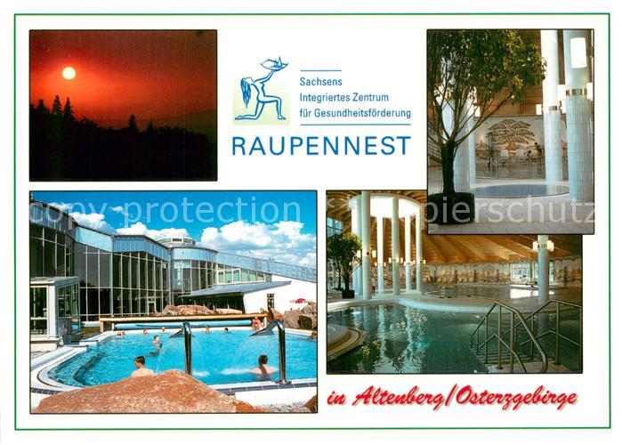 Altenberg Erzgebirge Raupennest Zentrum fuer Gesundheitsfoerderung Freibad Halle