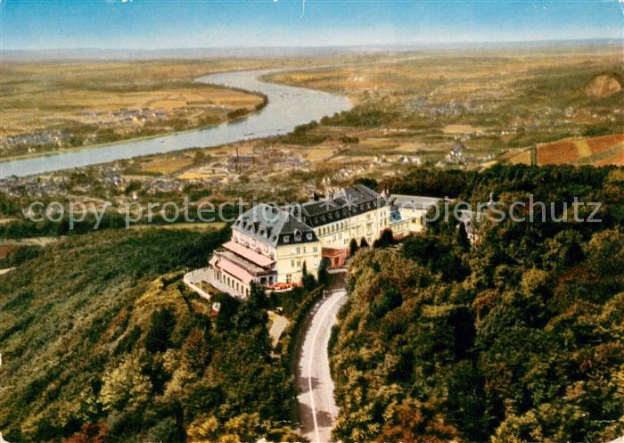 Siebengebirge Hotel Petersberg Rheinpartie Fliegeraufnahme