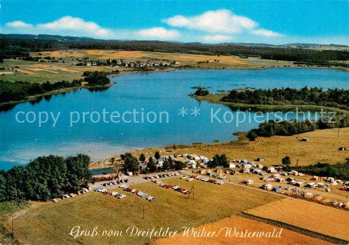 Schmidthahn Haus Am See mit Dreifelder Weiher Fliegeraufnahme