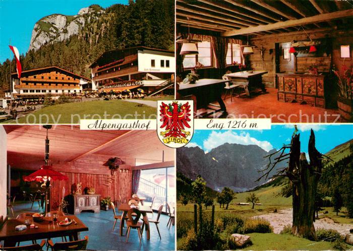 Hinterriss Tirol Alpengasthof Eng Gastraeume Panorama Gr Ahornboden Karwendel