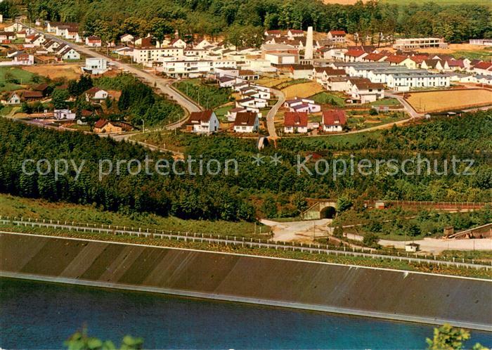 Neu-Listernohl Biggesee mit Staudamm Fliegeraufnahme