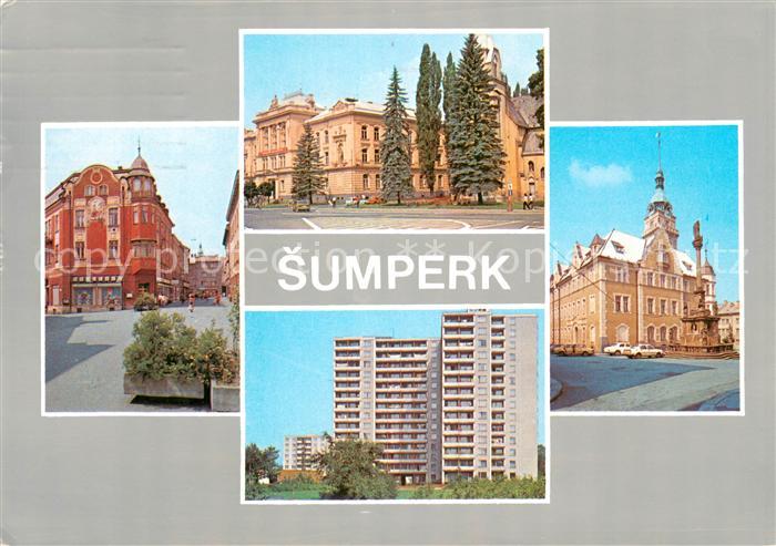 Sumperk Maehrisch Schoenberg Mesto v udoli Desne na okraji Hrubeho Jeseniku Uvad