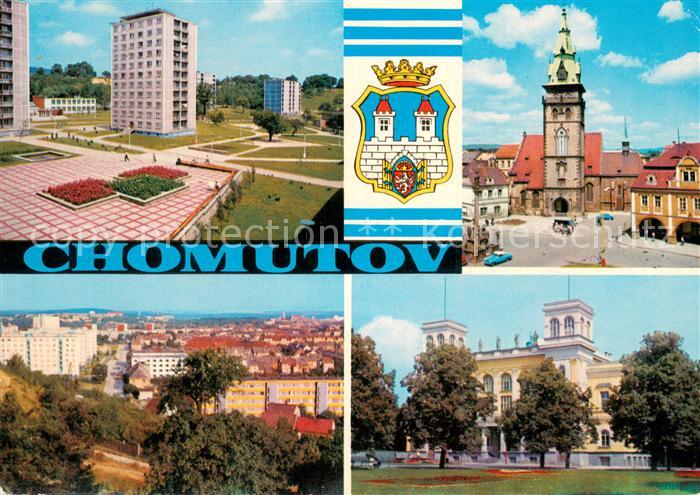 Chomutov Sidliste a namesti 1 maje Celkovy pohled Divadlo Klub VTZ