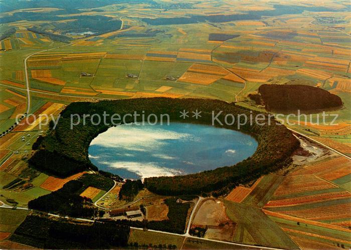 Gillenfeld Eifel Das Pulvermaar Fliegeraufnahme