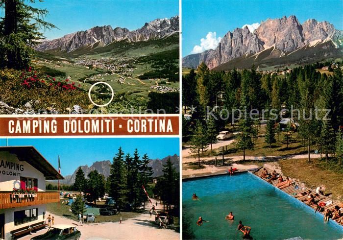 Cortina d Ampezzo Camping Dolomiti Freibad Panorama