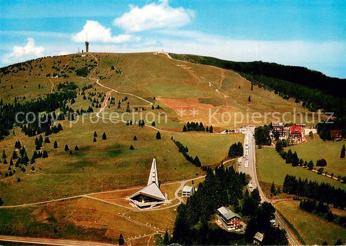 Feldberg 1450m Schwarzwald Fliegeraufnahme
