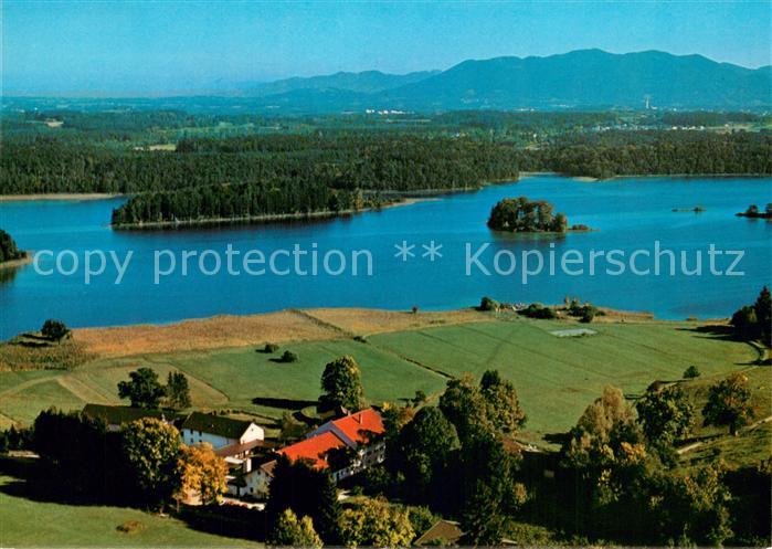 Seeshaupt Lauterbacher Muehle am Ostersee Fliegeraufnahme