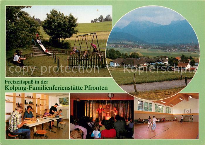 Rehbichl Pfronten Kolping Familienferienstaette Pfronten Spielplatz Bastelzimmer