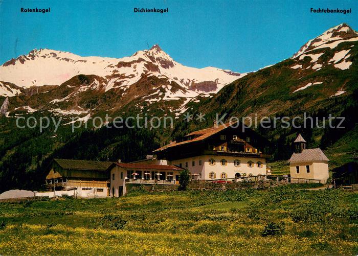 Matrei Osttirol Tauernhaus mit Rotenkogel Dichtenkogel und Fechtebenkogel
