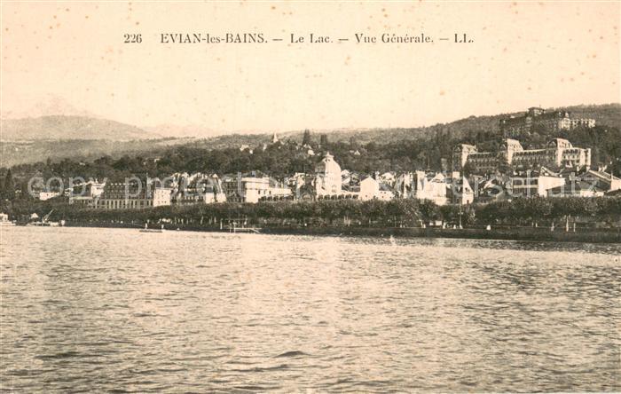 Evian-les-Bains 74 Le Lac Vue generale