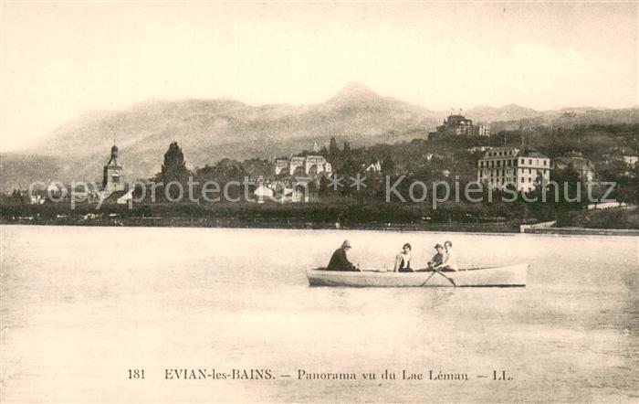 Evian-les-Bains 74 Panorama vu du Lac Leman