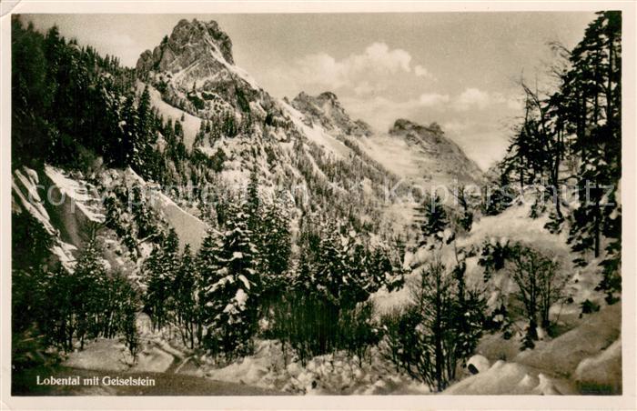 Lobental Fuessen Allgaeu mit Geisenstein