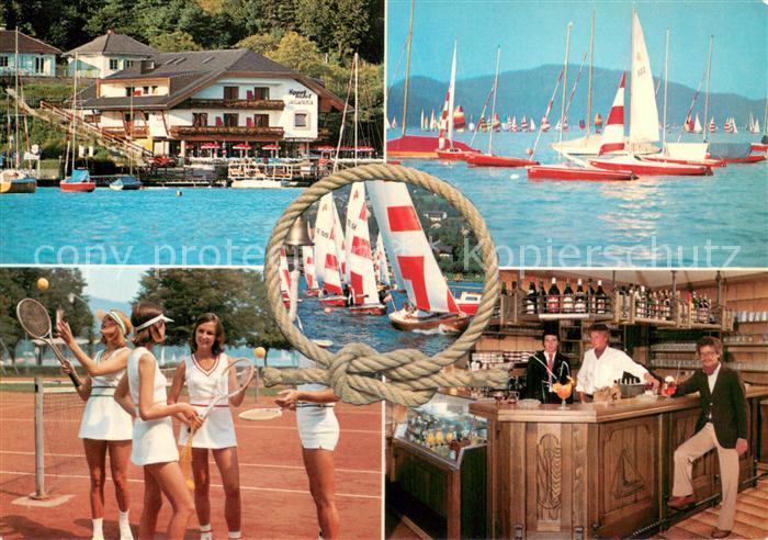Velden Woerthersee Sporthotel Berger Segelschulen Tennisplatz Bar