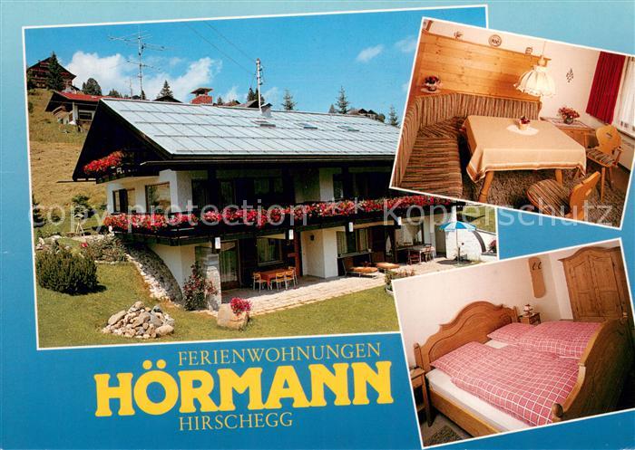 Hirschegg Kleinwalsertal Vorarlberg Ferienwohnungen Hoermann Gaststube Zimmer