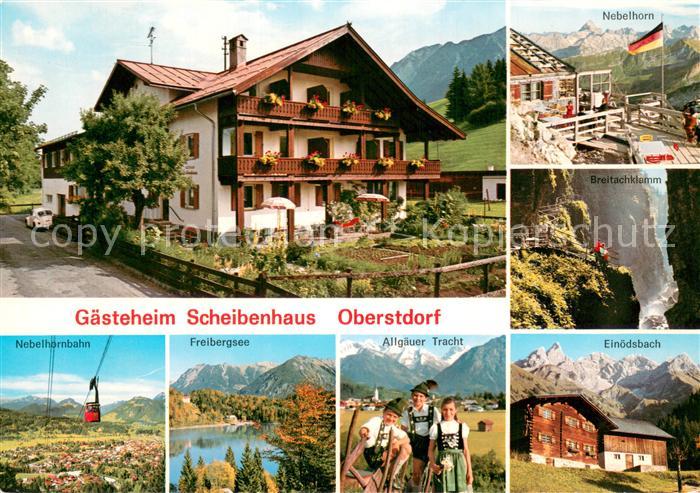 Oberstdorf Gaestehaus Scheibenhaus Nebelhorn Breitachklamm Nebelhornbahn Freiber