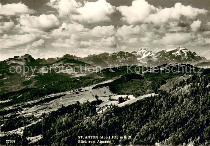 St Anton Arlberg Blick zum Alpstein