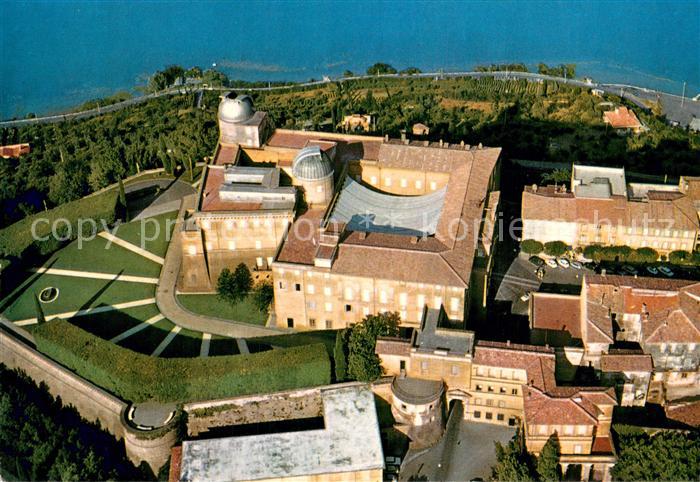 Castelgandolfo Veduta aerea Giardini Ponifici e Palazzo Papale