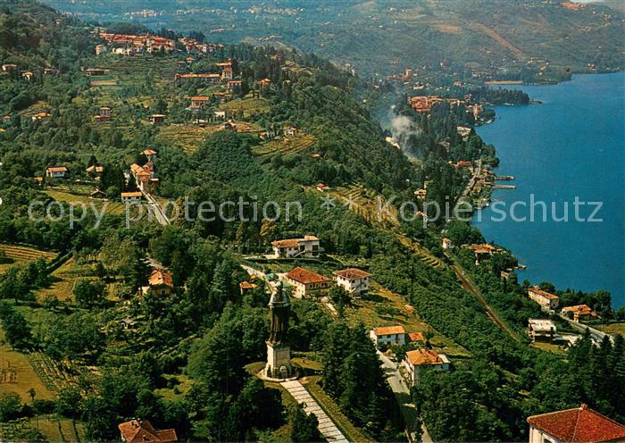 Arona Lago Maggiore Statua di San Carlo Borromeo Veduta aerea