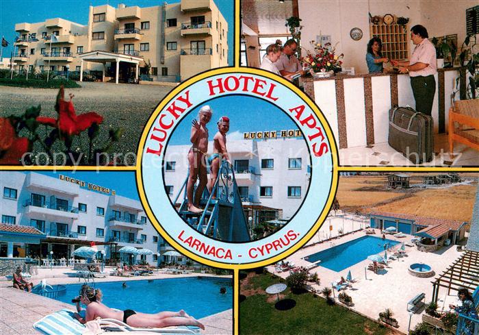 Larnaca Lucky Hotel Apts Rezeption Pool