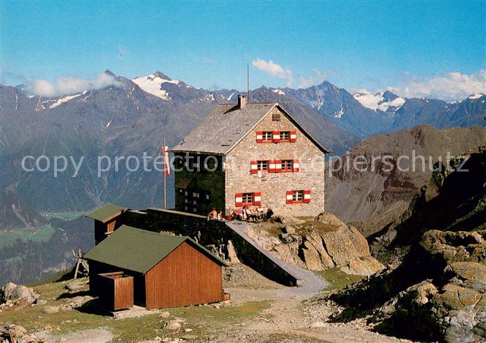 Erlangerhuette 2541m oetztal Tirol Panorama