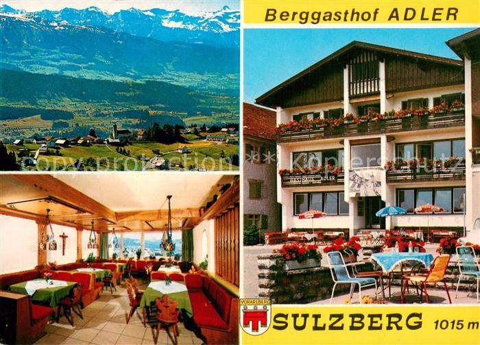 Sulzberg Vorarlberg Panorama Berggasthof Adler Gaststube Terrasse