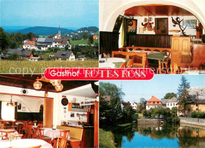 Hoechstaedt Oberfranken Gasthof Rotes Ross Gastraeume Panorama