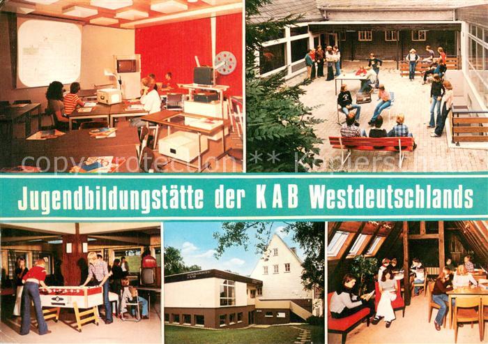 Rahrbach Jugendbildungsstaette der KAB Westdeutschlands TV Raum Hof Spielzimmer