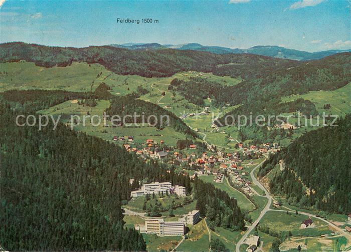 Todtmoos Schwarzwald BW Fliegeraufnahme mit Sanatorium Wehrawald und Feldberg