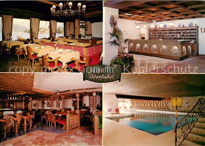 Rottach-Egern Tegernsee Seehotel ueberfahrt Gastraeume Bar Rezeption Hallenbad