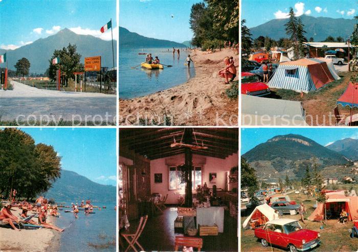Domaso Lago di Como Camping Alto Lario Strandpartien Restaurant