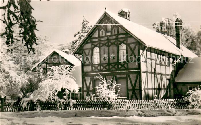Quedlinburg Harz Waldwirtschadt Sternhaus Winter