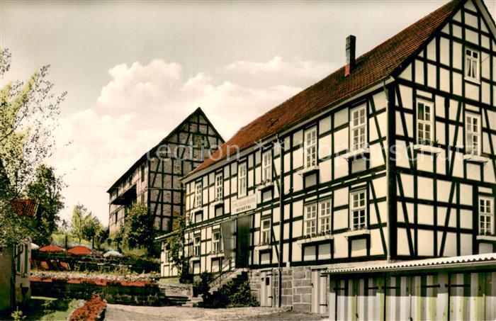 Rengshausen Hessen Erholungsheim Beisetal Aussenansicht Fachwerkhaus