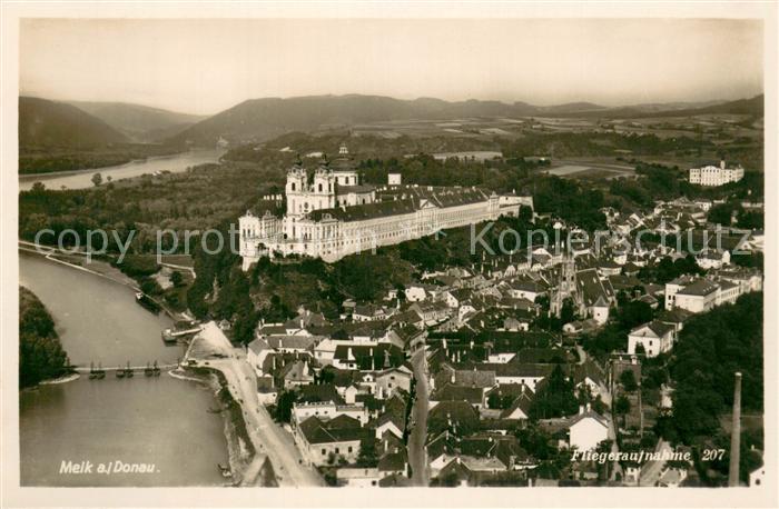Melk Donau Fliegeraufnahme