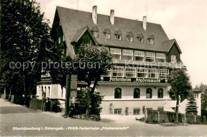 Oberbaerenburg Baerenburg FDGB-Ferienheim Friedenswacht Aussenansicht