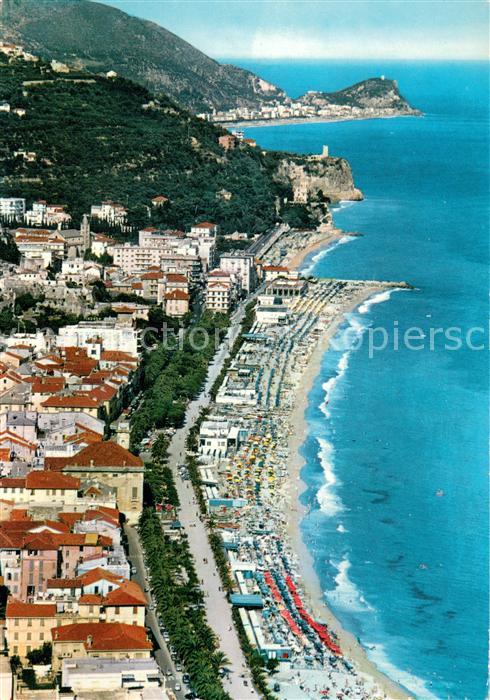 Finale Ligure Fliegeraufnahme Gesamtansicht